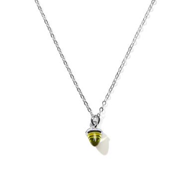 Halsschmuck, Weißgold, Tamara Comolli myMIKADO Halskette Peridot