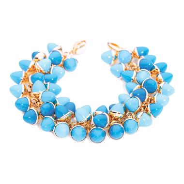 Armschmuck, Roségold, Tamara Comolli MIKADO Flamenco Armband Türkis