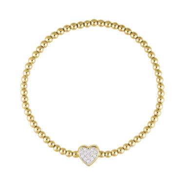         Gelbgold, Armschmuck, Ruppenthal Stretcharmband Herz