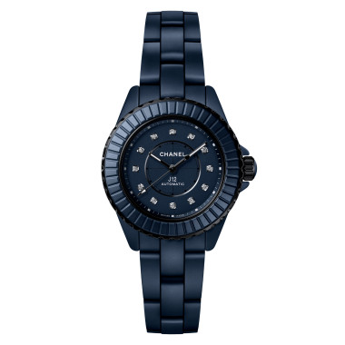         Damenuhr, Automatik, CHANEL J12 BLEU Kaliber 12.2 Uhr, 33 MM