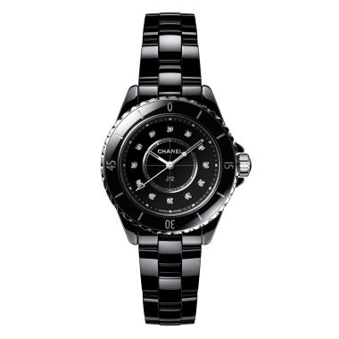 Damenuhr, Quarzwerk, CHANEL J12 Uhr, 33 mm