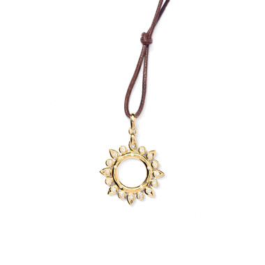        Gelbgold, Halsschmuck, Tamara Comolli GYPSY Sun Anhänger 'Classic' Small
