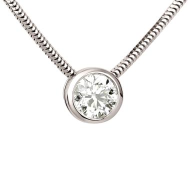 Halsschmuck, Weißgold, Ruppenthal Collier Solitär