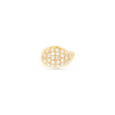 Halsschmuck, Gelbgold, Tamara Comolli SIGNATURE Drop clasp mit Diamant Pavé 