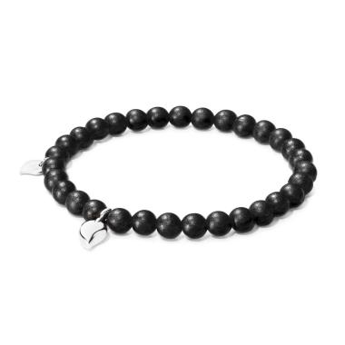Armschmuck, Weißgold, Tamara Comolli INDIA Drop Armband Ebenholz