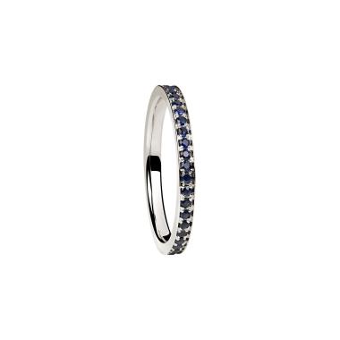 Ringe, Weißgold, Ruppenthal Memoirering Saphire