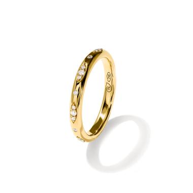 Ringe, Gelbgold, Tamara Comolli GYPSY Bandring Pavé  'Classic' 