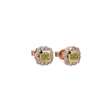 Ohrringe, Roségold, Ruppenthal Ohrstecker Bicolor Diamanten