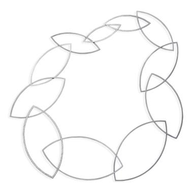 Halsschmuck, Platin, Niessing Spitzbogenkette Halskette