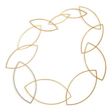Halsschmuck, Gelbgold, Niessing Spitzbogenkette Halskette