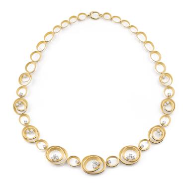 Halsschmuck, Gelbgold, Annamaria Cammilli Dune Solar Collier