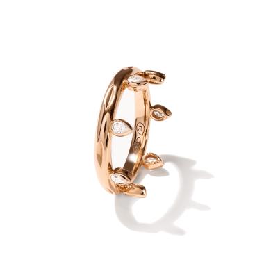 Ringe, Roségold, Tamara Comolli GYPSY Ring Crown Drop Cut Classic