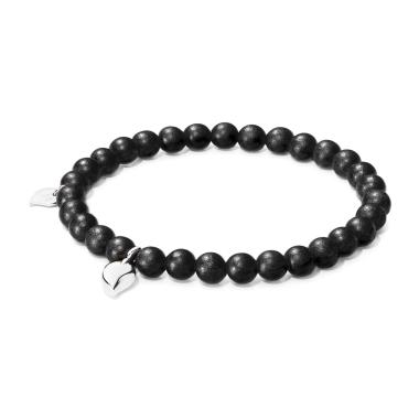 Armschmuck, Weißgold, Tamara Comolli INDIA Drop Armband Ebenholz