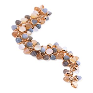 Armschmuck, Roségold, Tamara Comolli MIKADO Flamenco Armband Cashmere
