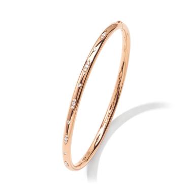 Armschmuck, Roségold, Tamara Comolli GYPSY Armspange "Diamant Pavé " medium