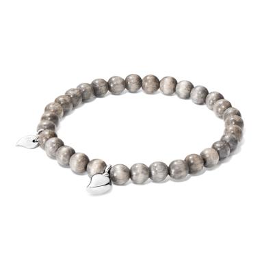 Armschmuck, Weißgold, Tamara Comolli INDIA Drop Armband large Greywood