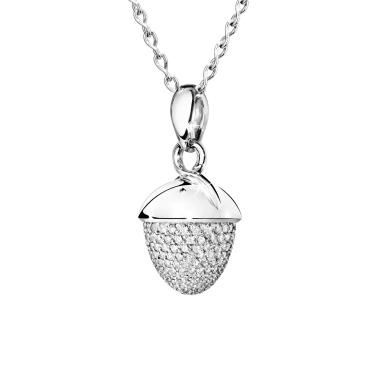 Halsschmuck, Weißgold, Tamara Comolli MIKADO Anhänger Bouquet XL mit Diamant Pavé