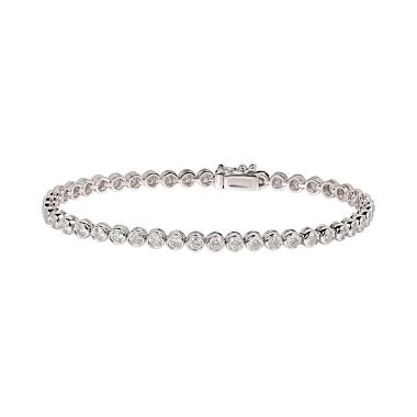 Armschmuck, Weißgold, Ruppenthal Tennis-Armband 