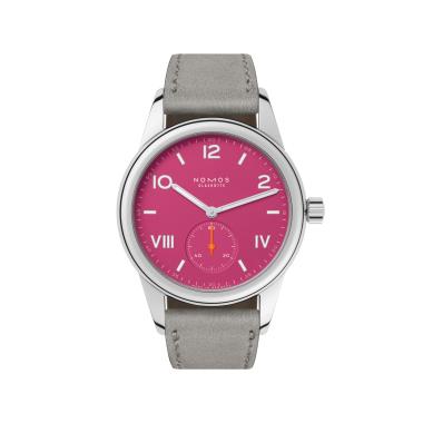 Unisex, Handaufzug, NOMOS Glashütte Club Campus deep pink
