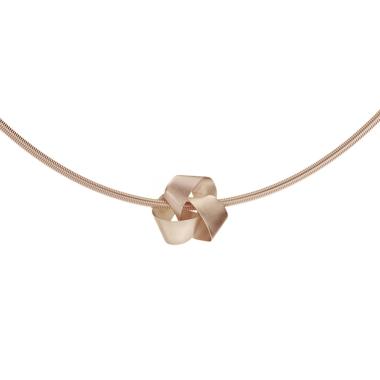 Halsschmuck, Roségold, Niessing Papyr Anhänger 