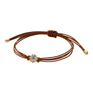         Gelbgold, Armschmuck, Schmuckwerk Edelweiß Textilband