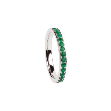 Ringe, Weißgold, Ruppenthal Memoirering Smaragde