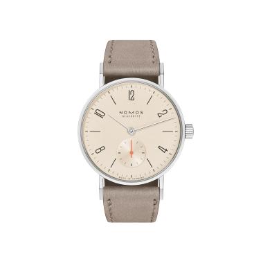 Damenuhr, Handaufzug, NOMOS Glashütte Tangente 33 champagner