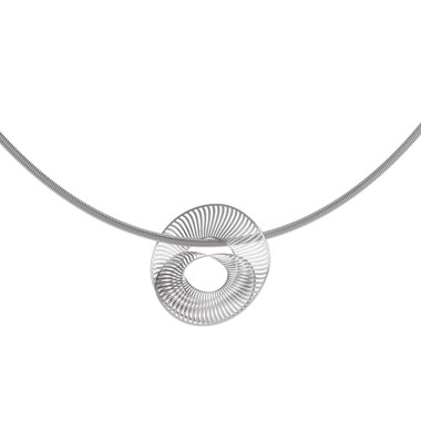         Platin, Halsschmuck, Niessing Mirage Loop Anhänger 