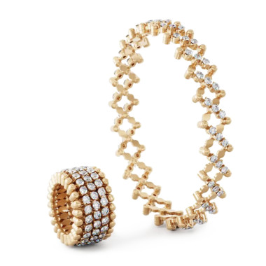 Ringe, Roségold, Serafino Consoli Serafino Multi-Size Ring und Armband