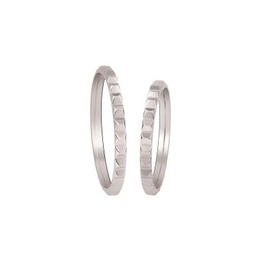 Ringe, Platin, Zig Zag by Natalie Trauringe