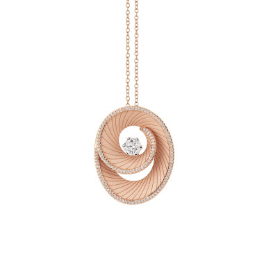 Roségold, Halsschmuck, Cammilli Athena Anhänger mit Halskette