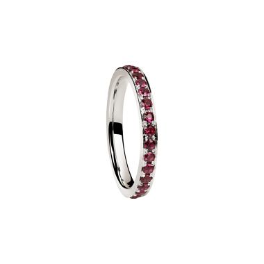 Ringe, Weißgold, Ruppenthal Memoirering Rubine