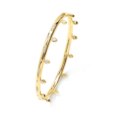         Gelbgold, Armschmuck, Tamara Comolli GYPSY Drop Armspange mit Diamanten