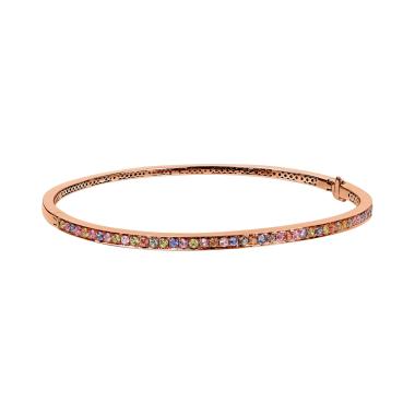 Armschmuck, Roségold, Ruppenthal Armreif Saphire fancy
