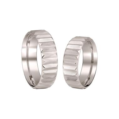 Ringe, Platin, Zig Zag by Natalie Trauringe