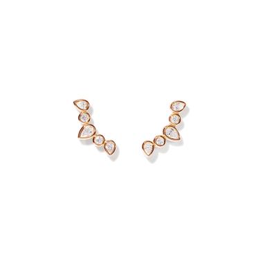 Ohrringe, Roségold, Tamara Comolli GYPSY Ohrringe Crawler Classic