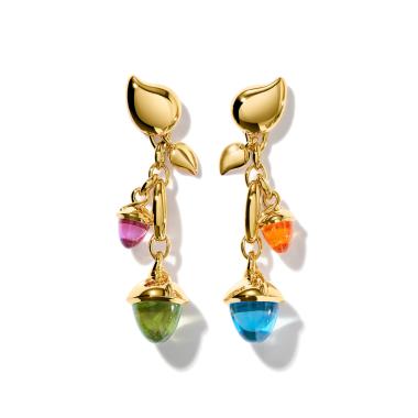 Ohrringe, Gelbgold, Tamara Comolli MIKADO Ohrringe Dangling 2 Acorns 'Candy'