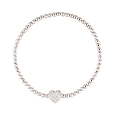         Weißgold, Armschmuck, Ruppenthal Stretcharmband Herz