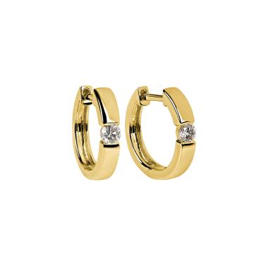 Ohrringe, Gelbgold, Ruppenthal Creolen 