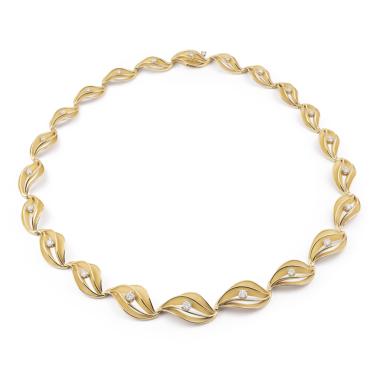 Halsschmuck, Gelbgold, Annamaria Cammilli Velaa Star Collier