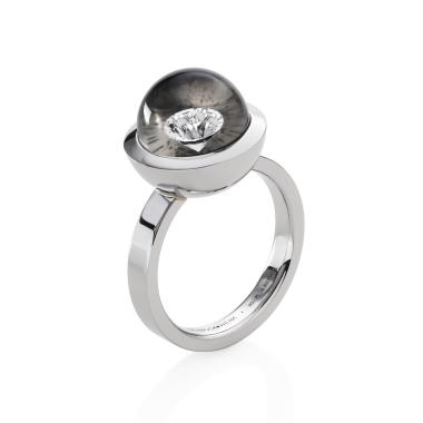 Ringe, Platin, Schmuckwerk Glasklar Ring