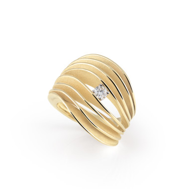        Gelbgold, Ringe, Cammilli Velaa Star Ring