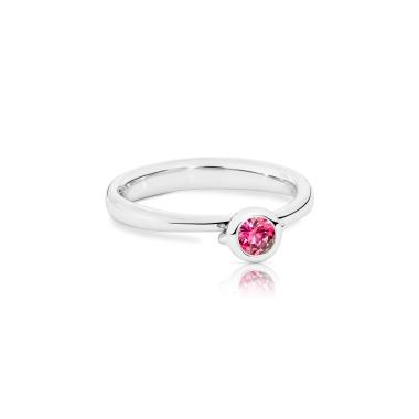 Ringe, Weißgold, Tamara Comolli BOUTON Solitaire Ring