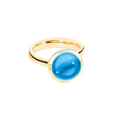 Ringe, Gelbgold, Tamara Comolli BOUTON Ring large Swiss Topas