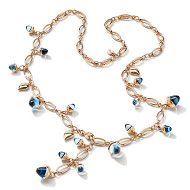 Halsschmuck, Roségold, Tamara Comolli Kurzes MIKADO Collier Sky