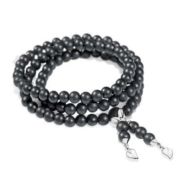         Weißgold, Armschmuck, Tamara Comolli INDIA Armband mit Ebenholz Large