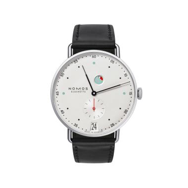 Handaufzug, Unisex, NOMOS Glashütte Metro Datum Gangreserve
