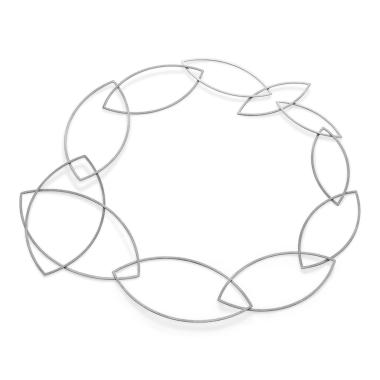 Halsschmuck, Platin, Niessing Spitzbogenkette Halskette