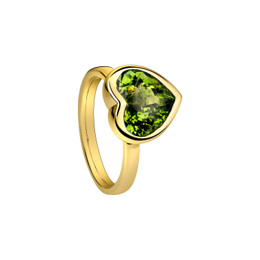 Gelbgold, Ringe, ColorConcept by Natalie Turmalin Herz Ring 