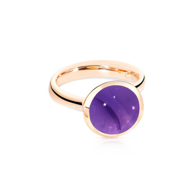         Roségold, Ringe, Tamara Comolli BOUTON Ring large mit Amethyst